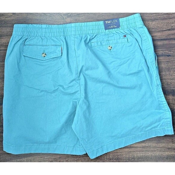 Tommy Hilfiger Mens Theo 7in Shorts Chino Stretch Cotton Glade Green Size XL - Picture 5 of 6